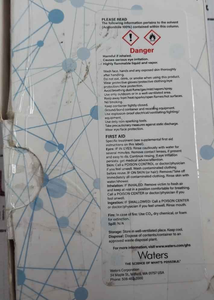 Waters Wat045905 Symmetry Column C18 5Um 4.6 X 150Mm