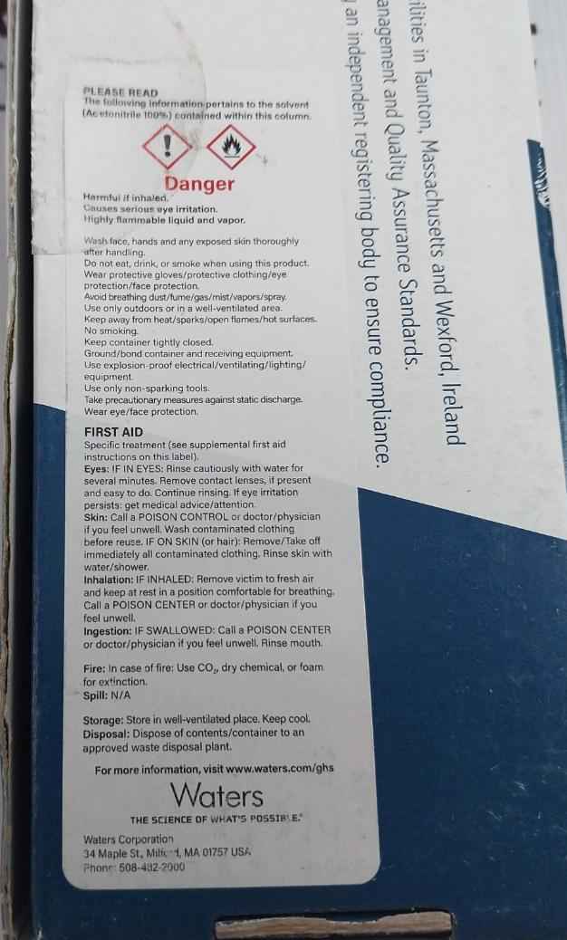 Waters Wat045995 Symmetry Column C8 5Um 4.6 X 150Mm