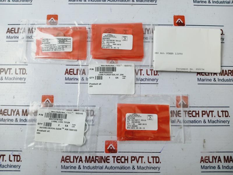 Waters WAT052233 LC2000 Plunger Seal Kit with Bearing, Wash Seal,O-ring, Head Seal