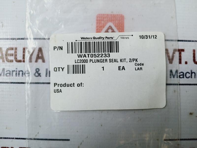 Waters WAT052233 LC2000 Plunger Seal Kit with Bearing, Wash Seal,O-ring, Head Seal
