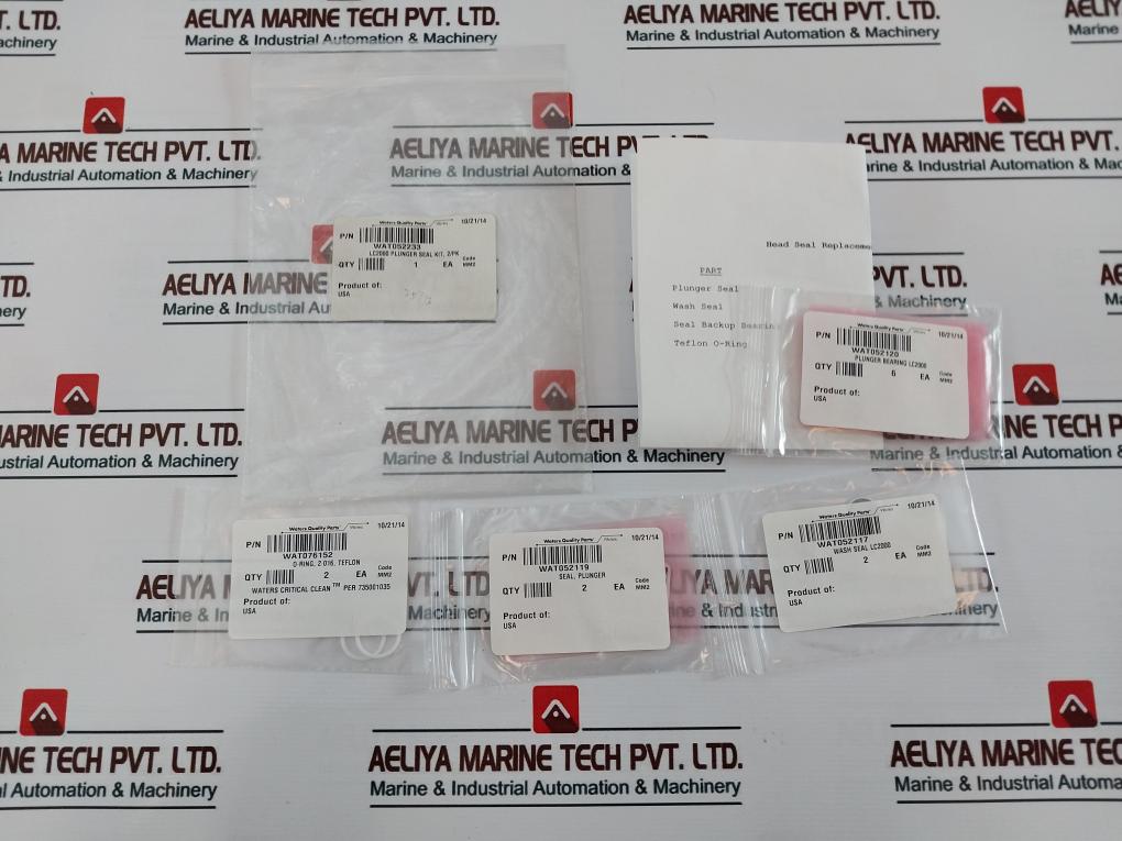 Waters WAT052233 LC2000 Plunger Seal, Teflon O-Ring, Wash Seal, Bearing Kit