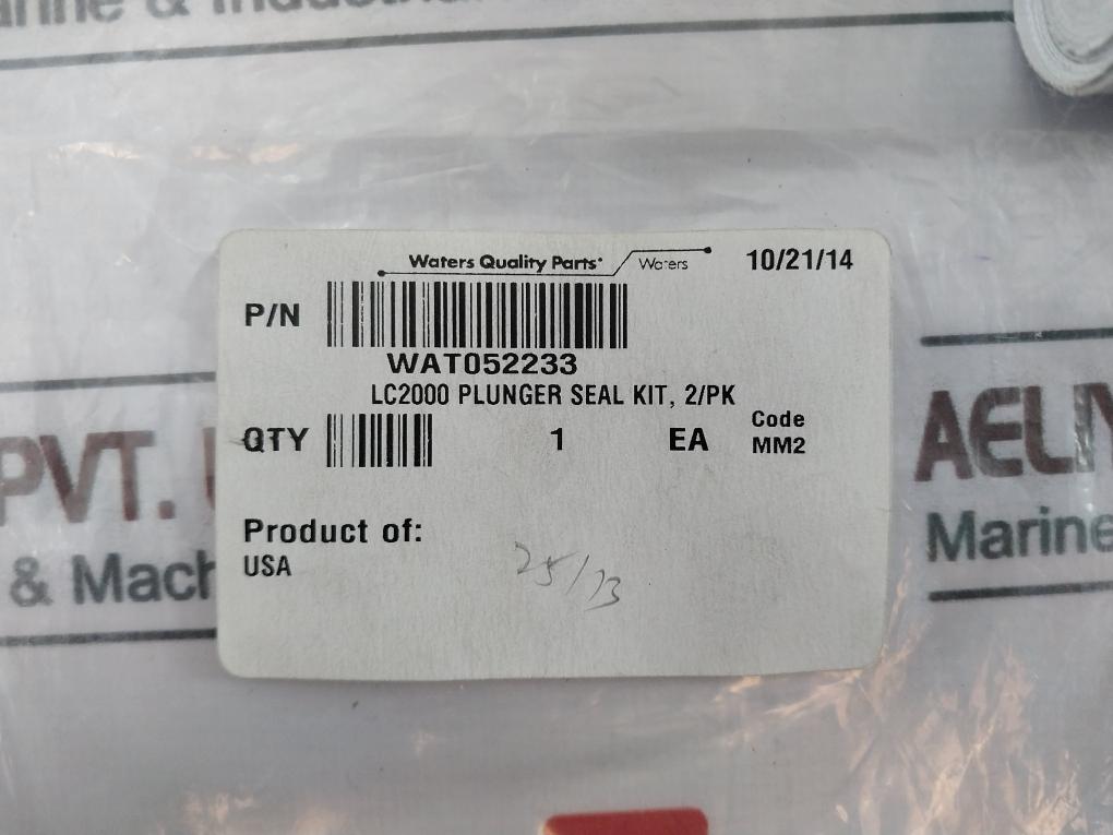 Waters WAT052233 LC2000 Plunger Seal, Teflon O-Ring, Wash Seal, Bearing Kit