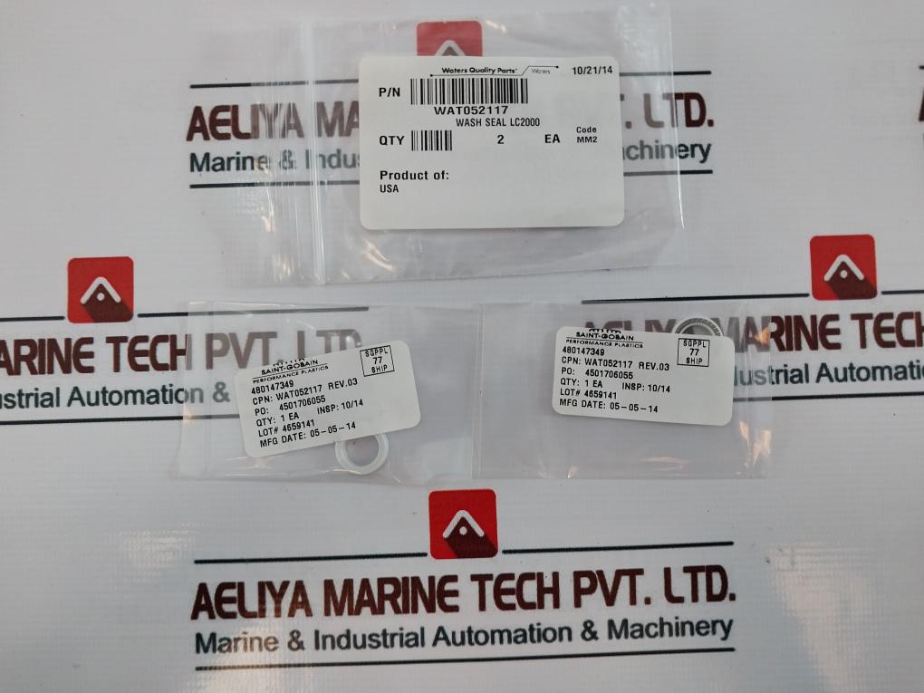 Waters WAT052233 LC2000 Plunger Seal, Teflon O-Ring, Wash Seal, Bearing Kit