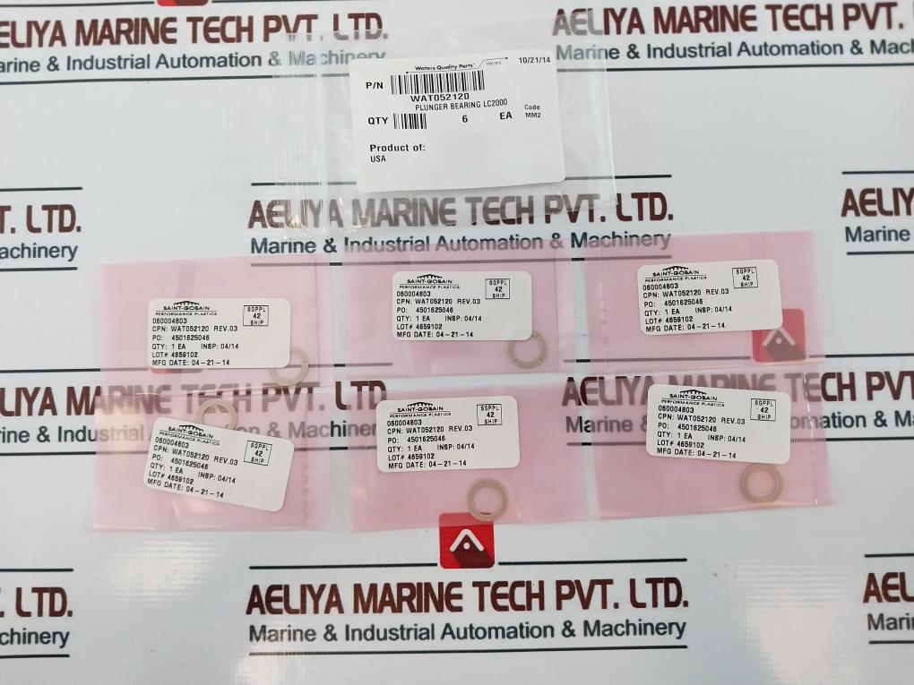 Waters WAT052233 LC2000 Plunger Seal, Teflon O-Ring, Wash Seal, Bearing Kit