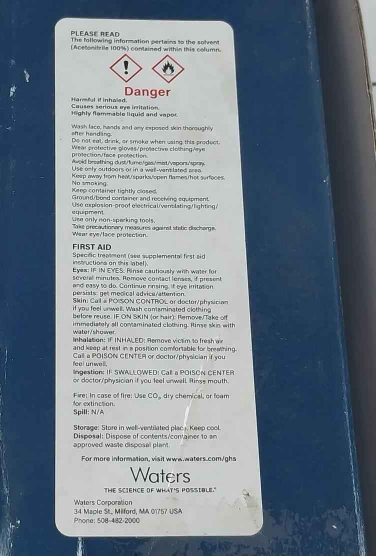 Waters Wat054270 Symmetry Column 4.6 X 250Mm