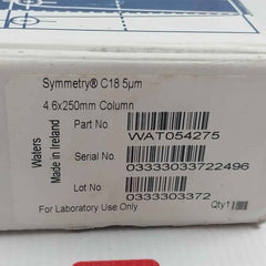 Waters Wat054275 Symmetry Column 4.6 X 250Mm