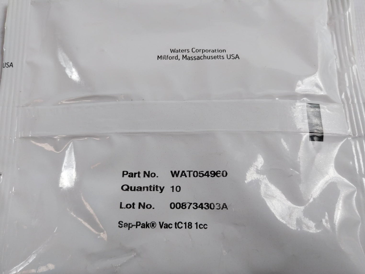 Waters Wat054960 Sep-pak Tc 18 1Cc Vac Catridge (1Pack = 10Pcs)