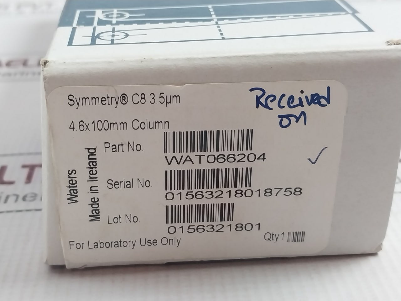 Waters Wat066204 Column 4.6 X 100Mm Eb938