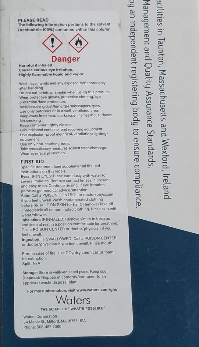 Waters Wat066204 Column 4.6 X 100Mm Eb938