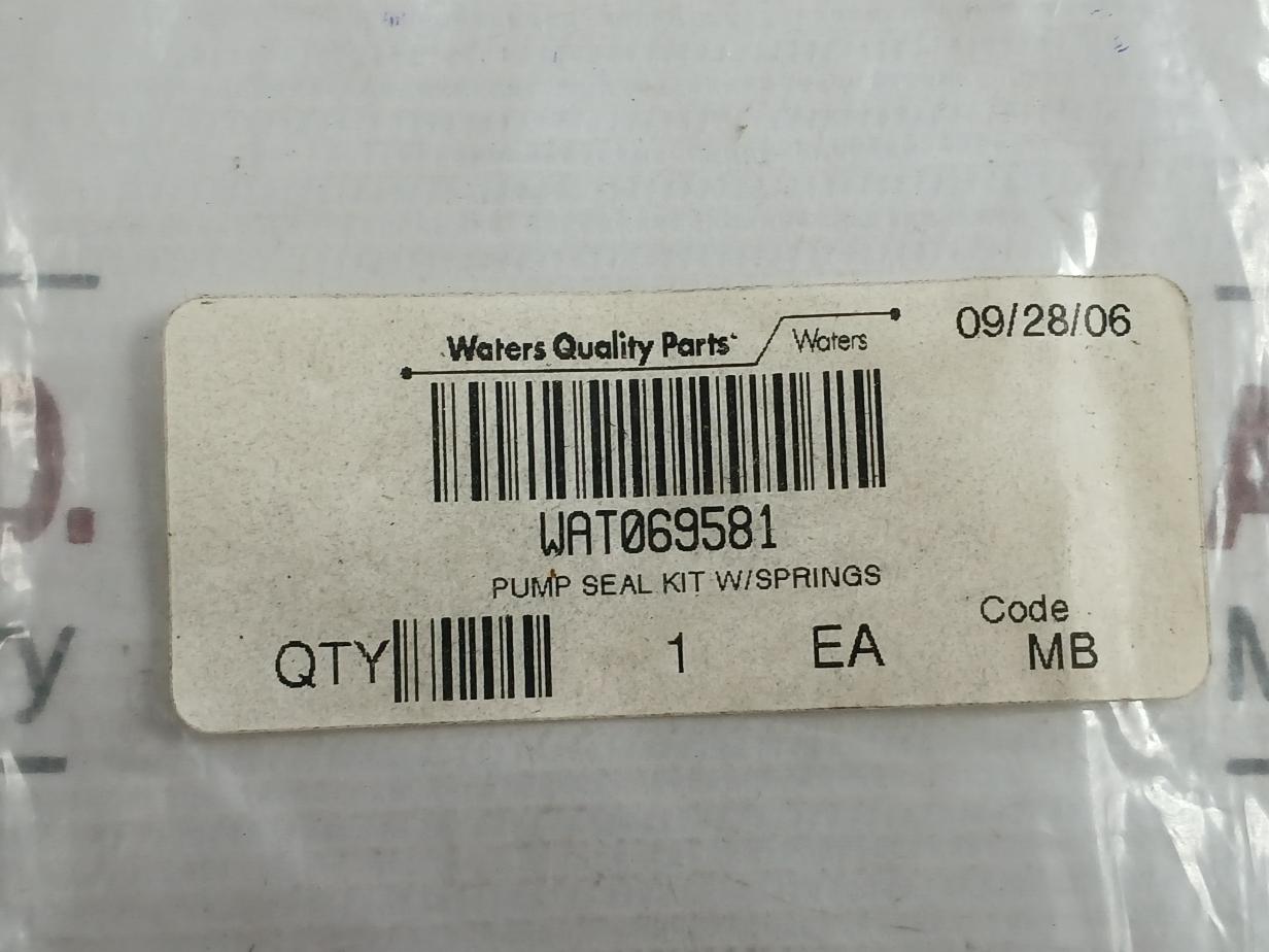 Waters Wat069581 Pump Seal Kit W/Spring With New Condition