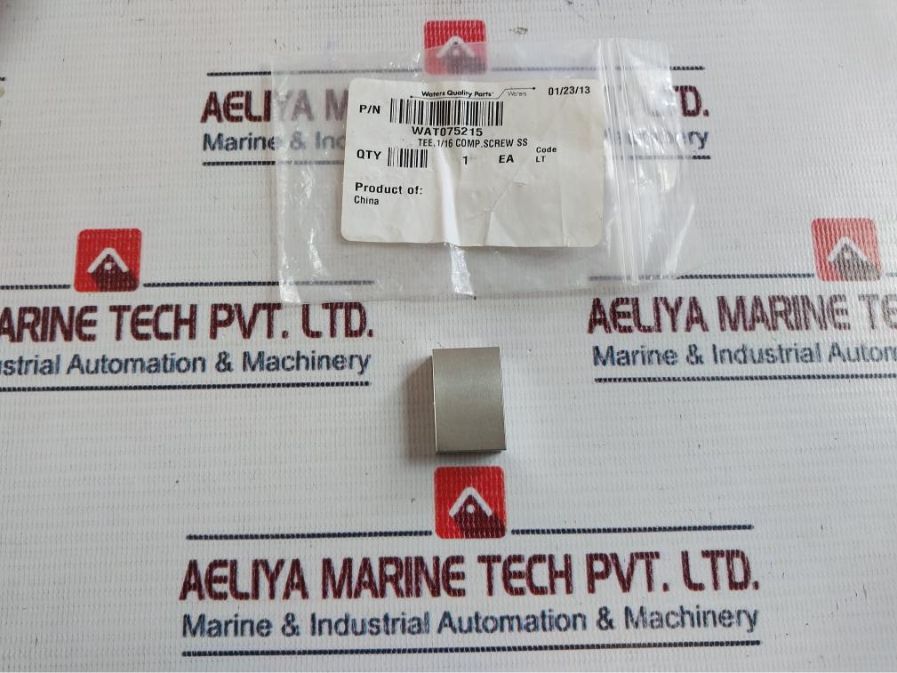 Waters Wat075215 1/16 Comp. Screw Ss Tee Code: Lt