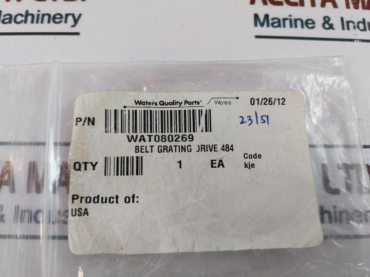 Waters WAT080269 Belt Grating Drive 484