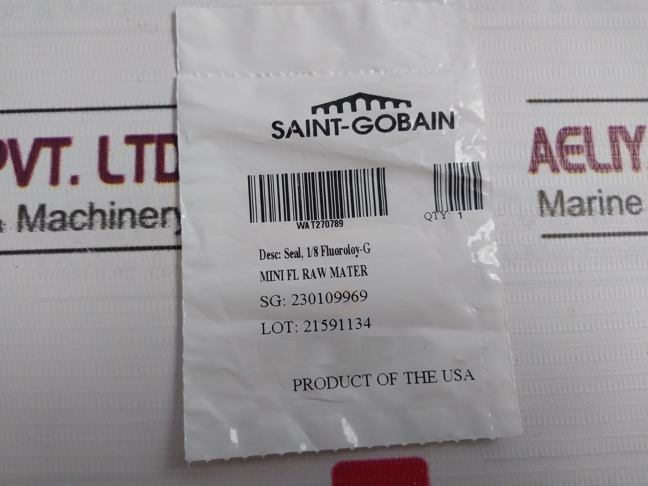 Waters Wat270789 Seal, 1/8 Fluoroloy-g Mini Fl Raw Mater