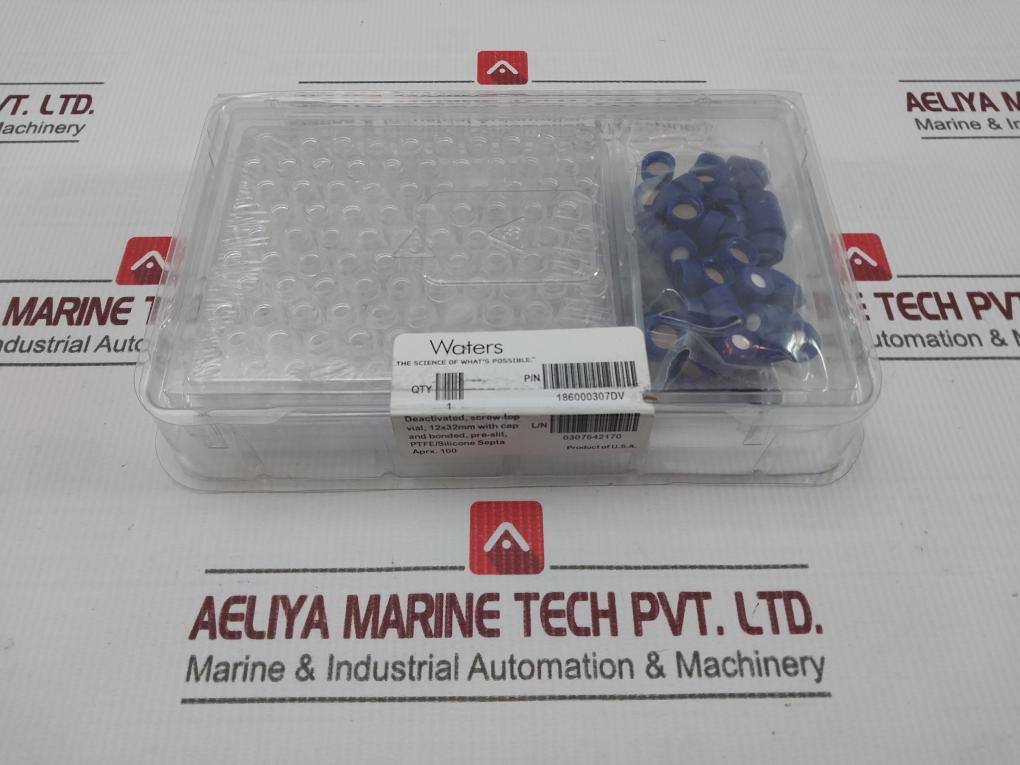 Waters 186000307Dv Clear Glass Screw Neck Vial With Cap (1 Box = 100Pcs)