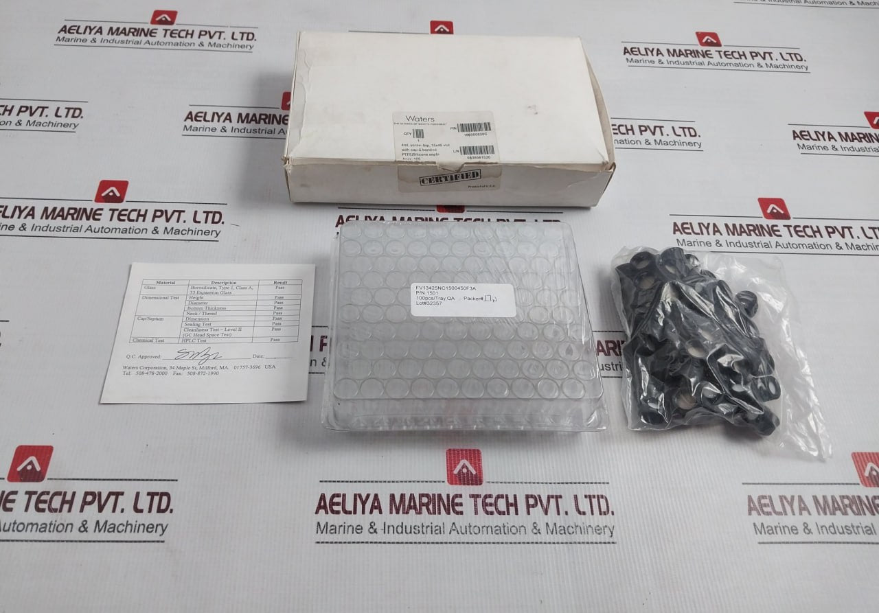 Waters 186000838C 4Ml 15X45 Vial With Cap & Bonded Ptfe/Silicone Septa