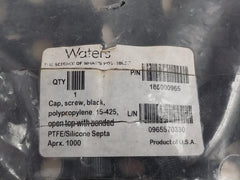 Waters 186000965 Black Screw Cap W/ Bonded Ptfe/Silicone Septum (1Lot = 1000Pcs)