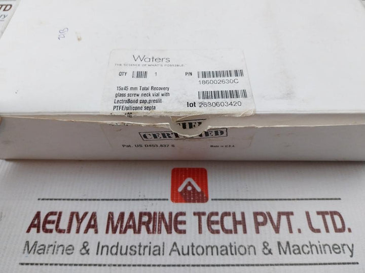 Waters 186002630C Recovery Glass Screw Neck Vial With Cap (1Box-100Pcs)