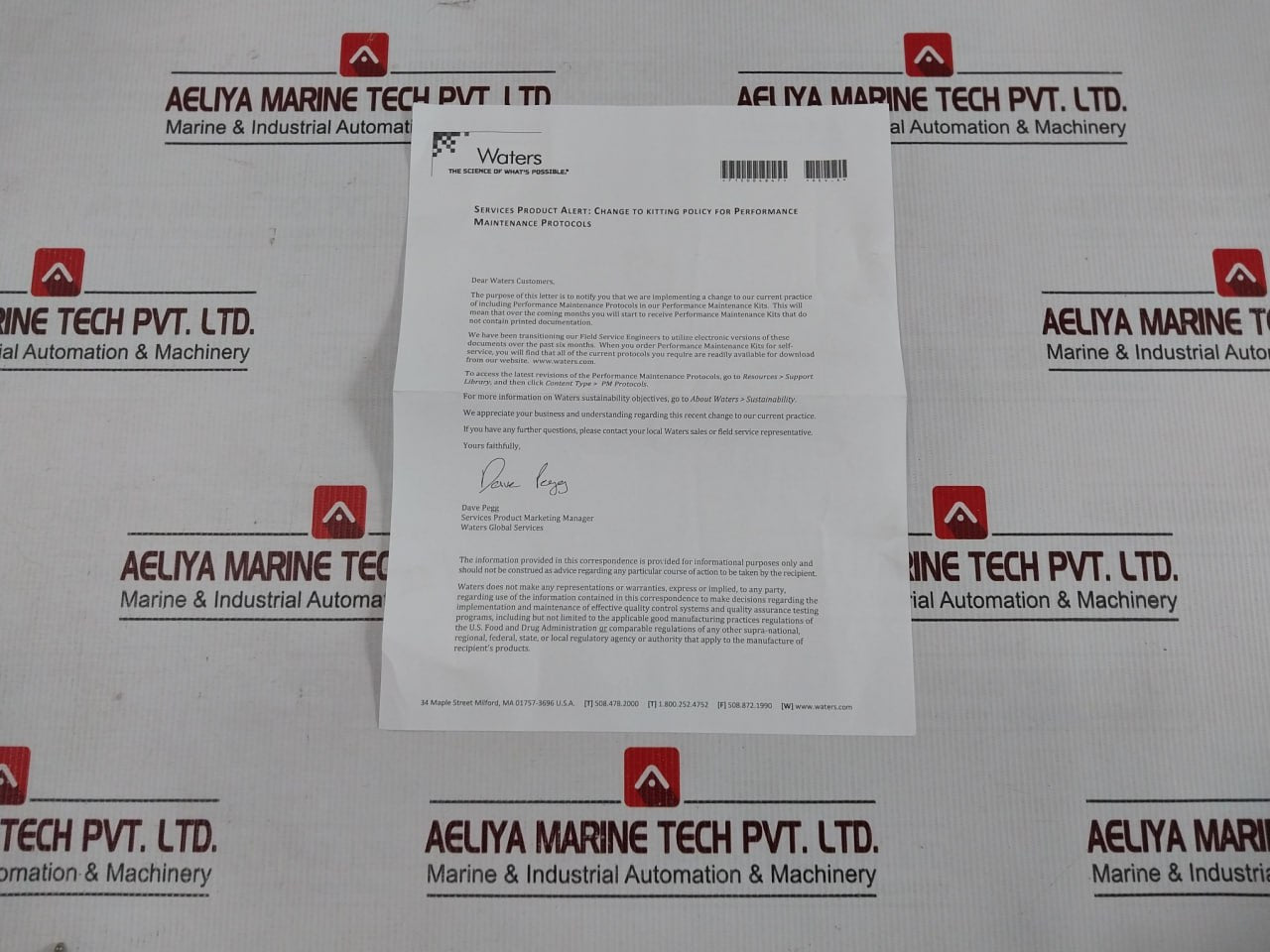 Waters 201000131 2475 Performance Maintenance Kit Rev D Wat070412