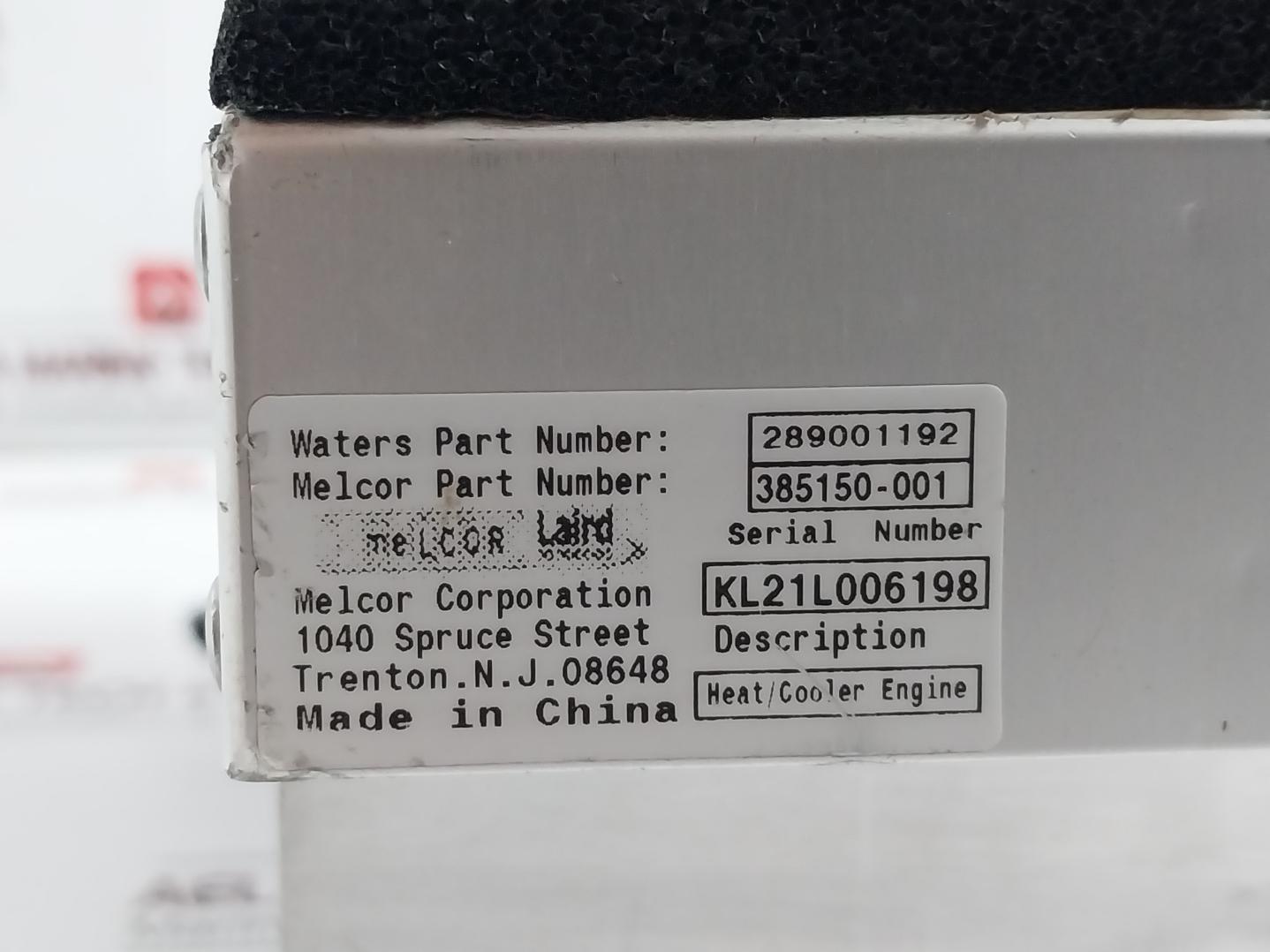 Waters 289001192 Heat/Cooler Engine B823 385150-001