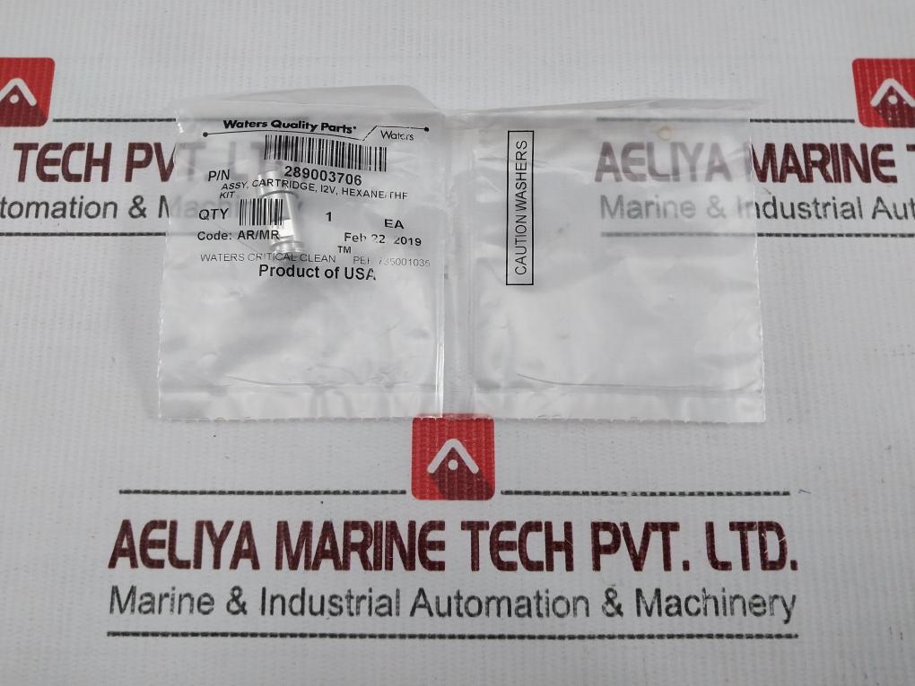 Waters 289003706 I2V Cartridge Check Valve Hexane/Thf Kit 700004139