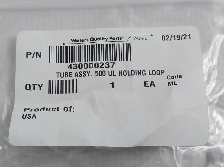 Waters 430000237 Tube Assembly Holding Loop 500 Ul