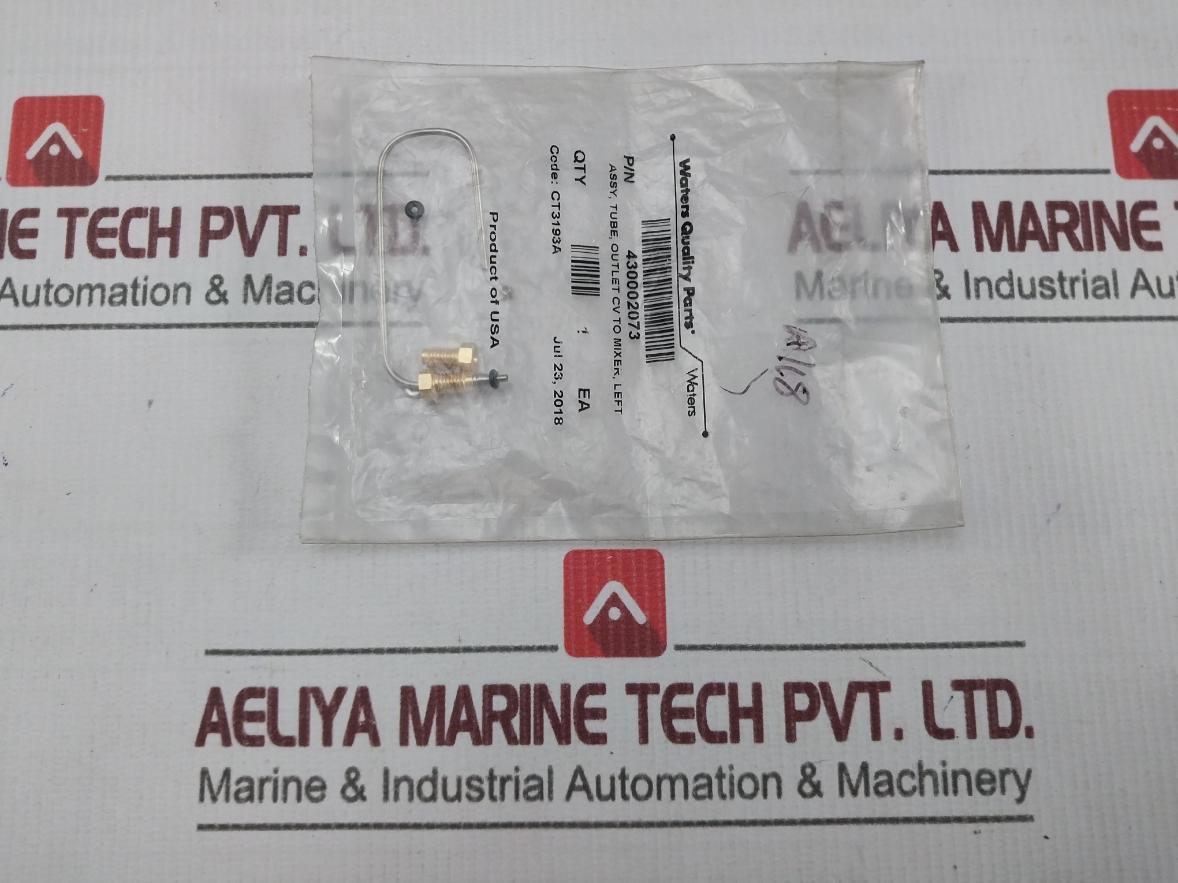 Waters 430002073 Assy, Tube Left Oultlet Cv To Mixer