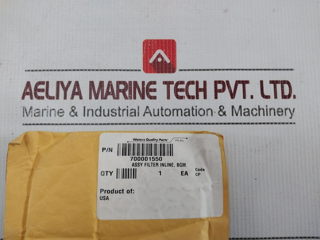 Waters 700001550 Assembly Filter Inline
