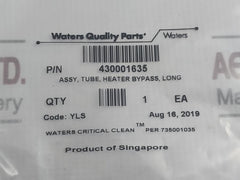 Waters 700003159 Heater Bypass Tube Assy Long 430001635 1/4 Hex 304 Ss
