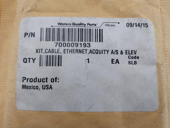Waters 700009193 Ethernet Cable Kit For Acquity A/S & Elev System