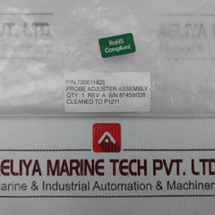 Waters 700011425 Probe Adjuster Assembly Rev A