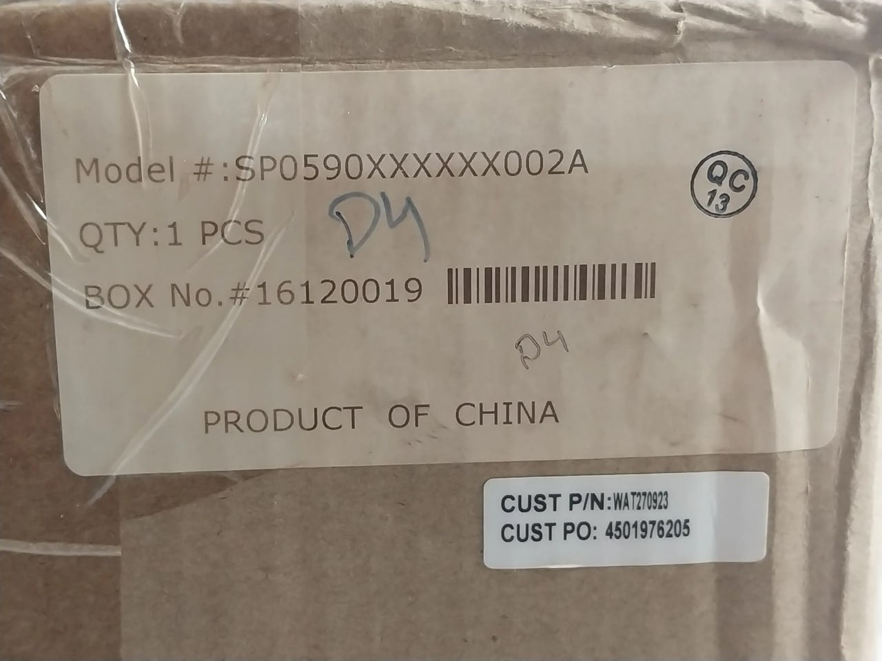 Waters Wat270923 Power Supply Unit Sp590 Rev 2 100-240 Vac 9.5A 47-63 Hz
