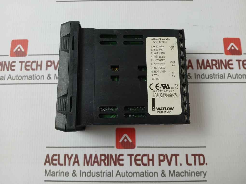 Watlow Controls 988A-10Fa-maea Temperature Controller 100-240V 50/60Hz 0-20Ma