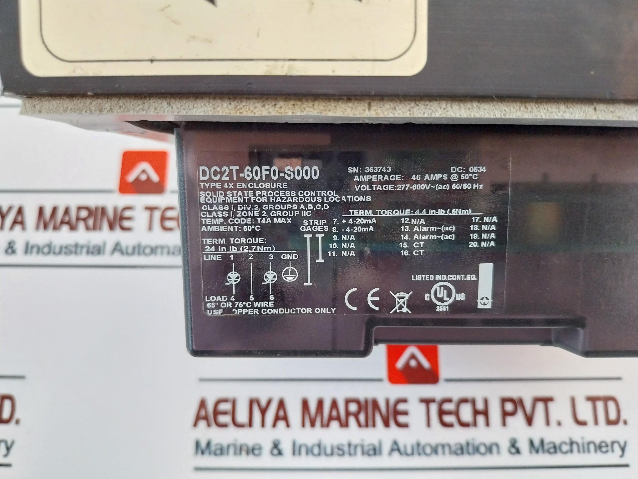 Watlow Dc2T-60F0-s000 Solid State Process Controller