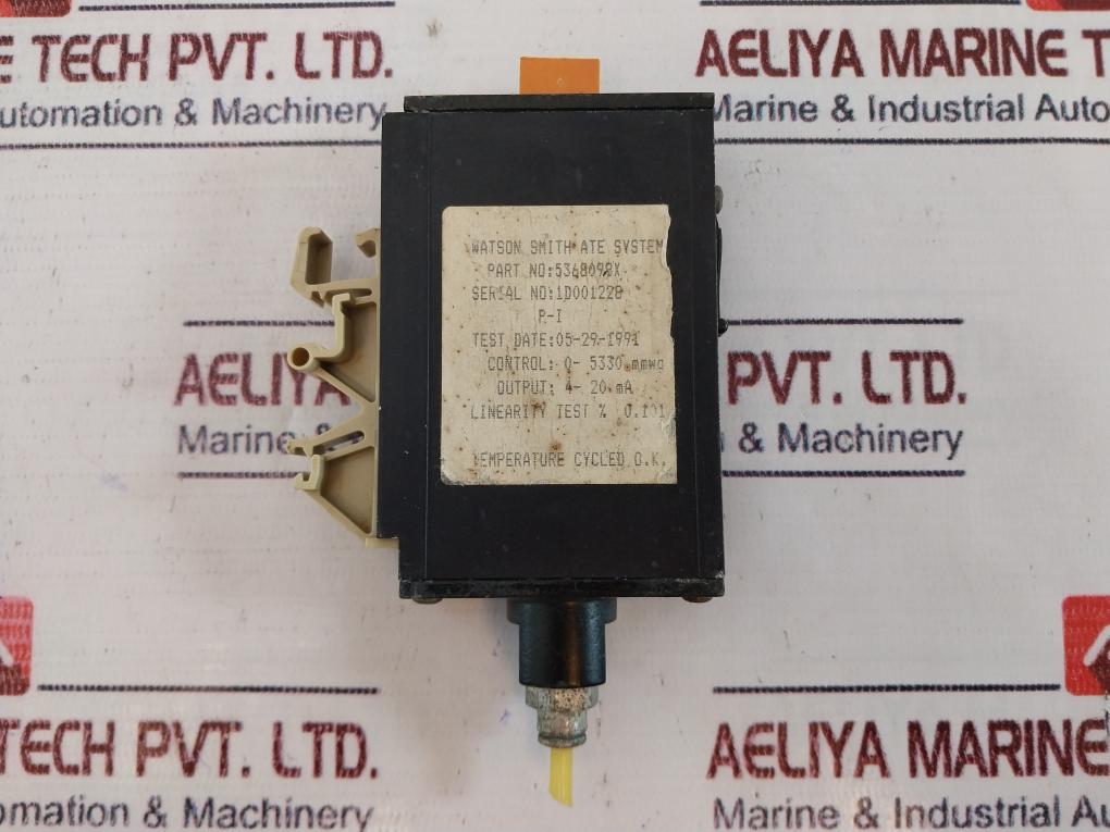 Watson Smith 5368098X P To I Converter 4-20 Ma