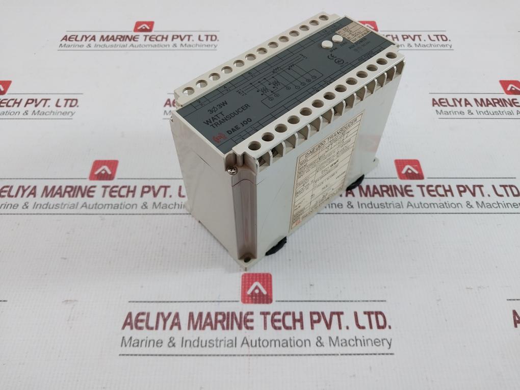 Watt Transducer Dt- 33W-xl Dae Joo 5A 115V 60Hz
