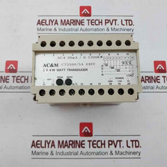 Watt Transducer Tdw-cybaca Input: 3 4W 440V Ct 2500/5A Ac&M