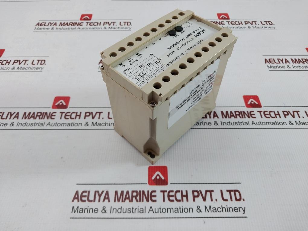 Watt Transducer Tdw-cybaca Input: 3 4W 440V Ct 2500/5A Ac&M