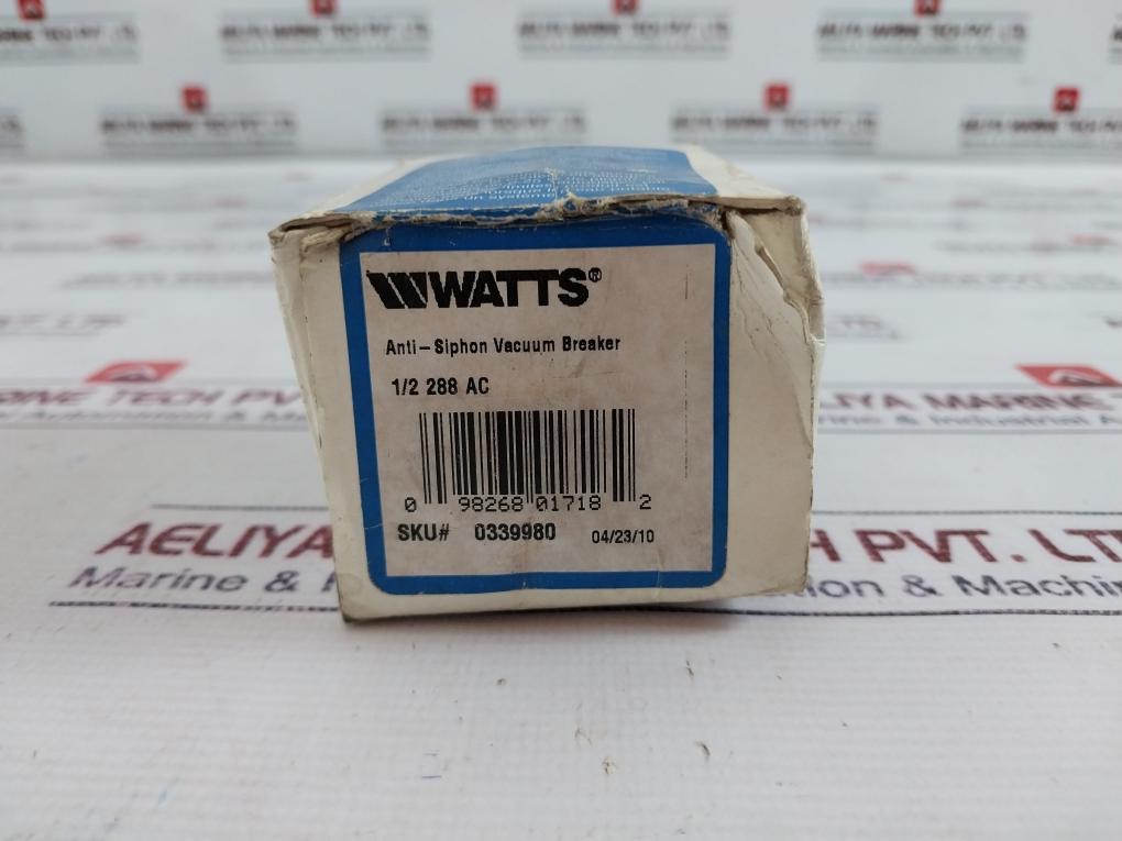 Watts 59-49-sa Anti-siphon Vacuum Breaker 125 Psi 180°F Series 288A