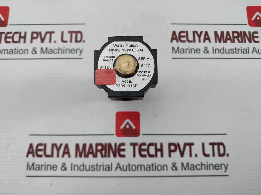 Watts Fluidair R384-01Cp Pressure Regulator 0-125Psi