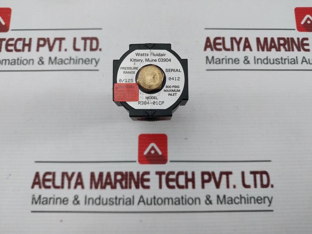 Watts Fluidair R384-01Cp Pressure Regulator 0-125Psi