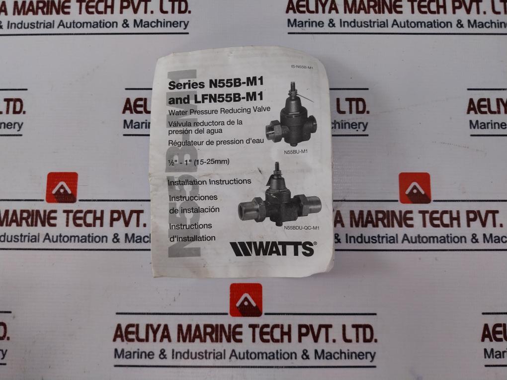 Watts Lf N55b M1 Water Pressure Reducing Valve 50 Psi