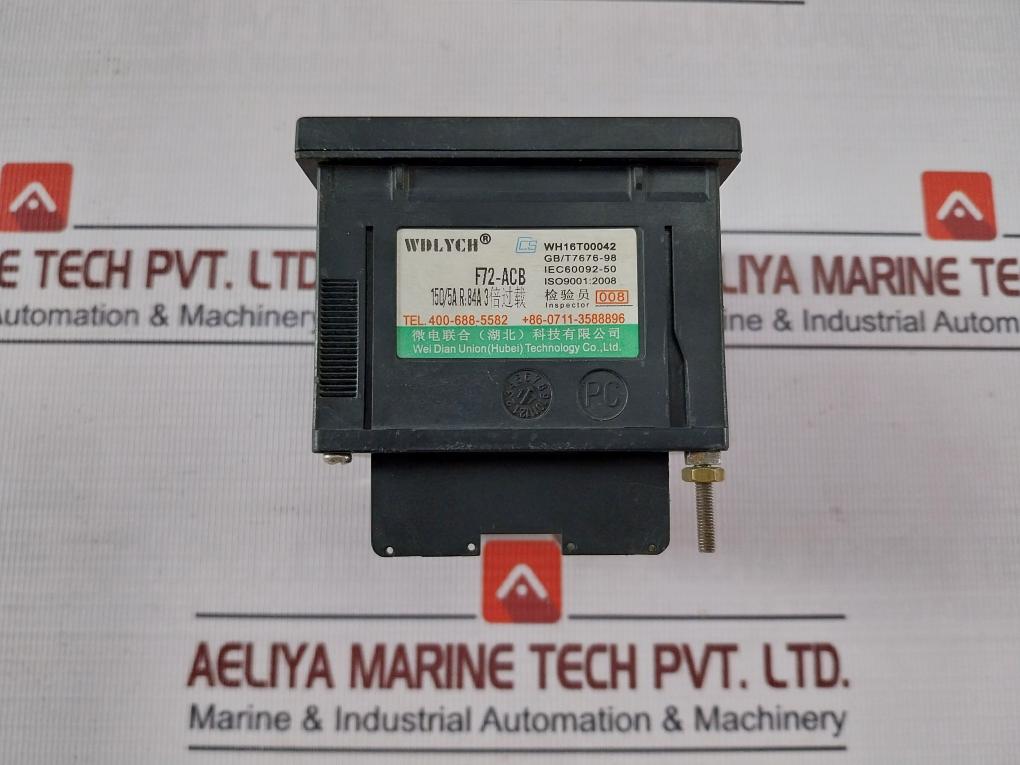 Wdlych F72-acb Analog Ammeter 0-150/450A Wh16T00042 Gb/T7676-98 Iec60092-50