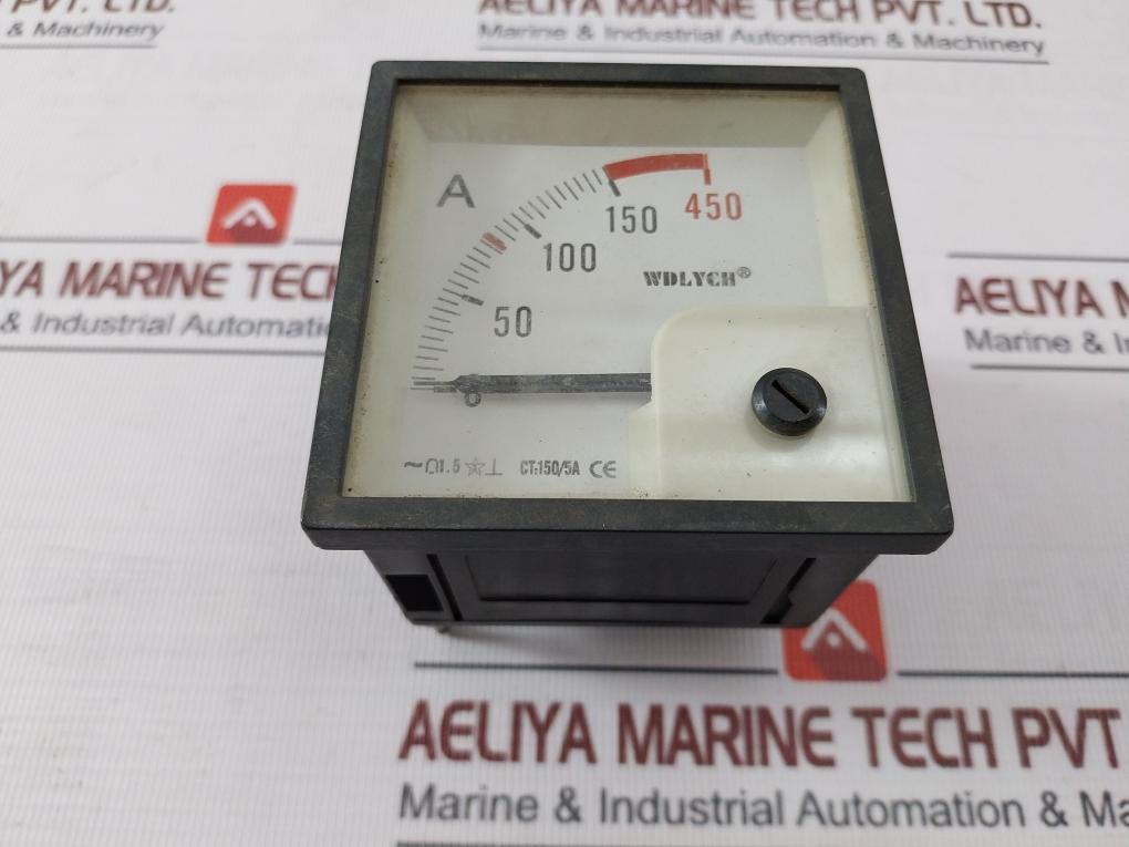 Wdlych F72-acb Analog Ammeter 0-150/450A Wh16T00042 Gb/T7676-98 Iec60092-50