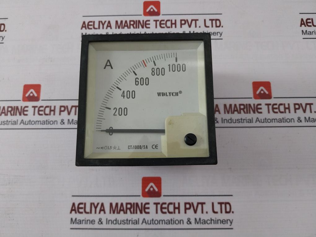 Wdlych F96-acb Analog Ammeter Gauge Meter 1000/5A Wh16T00042 Iec60092-50