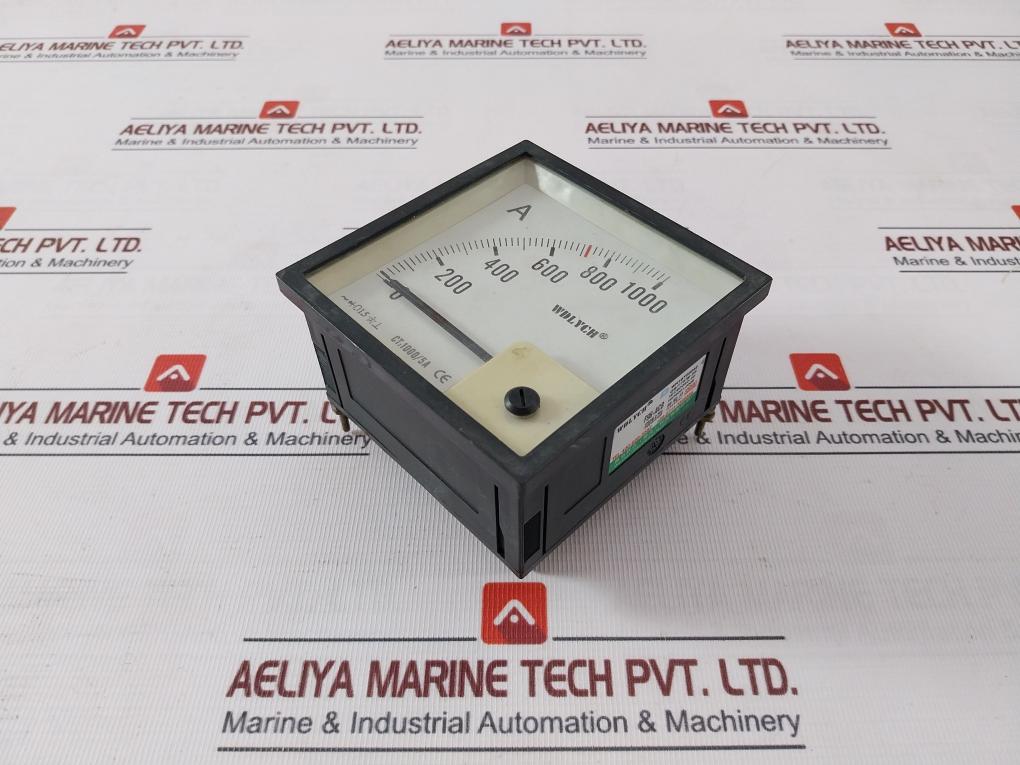 Wdlych F96-acb Analog Ammeter Gauge Meter 1000/5A Wh16T00042 Iec60092-50