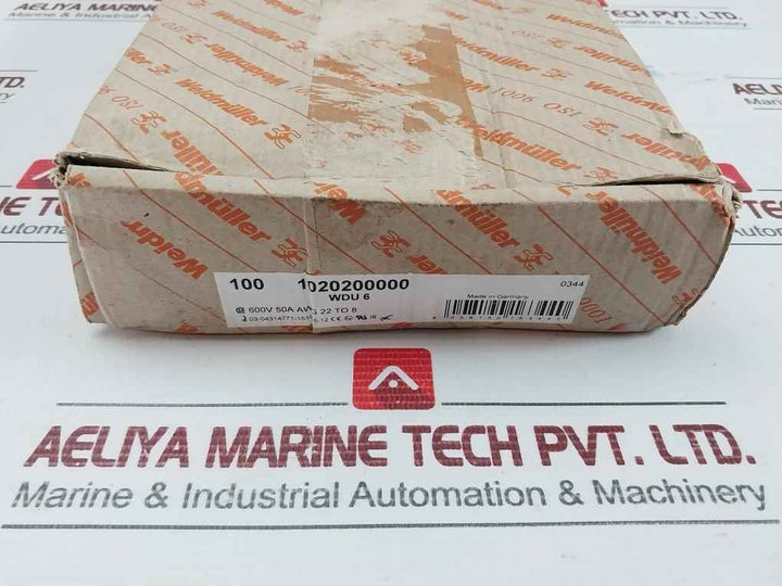Wdu 6 Feed-through Terminal Block Weidmuller (1Box = 100Pcs)