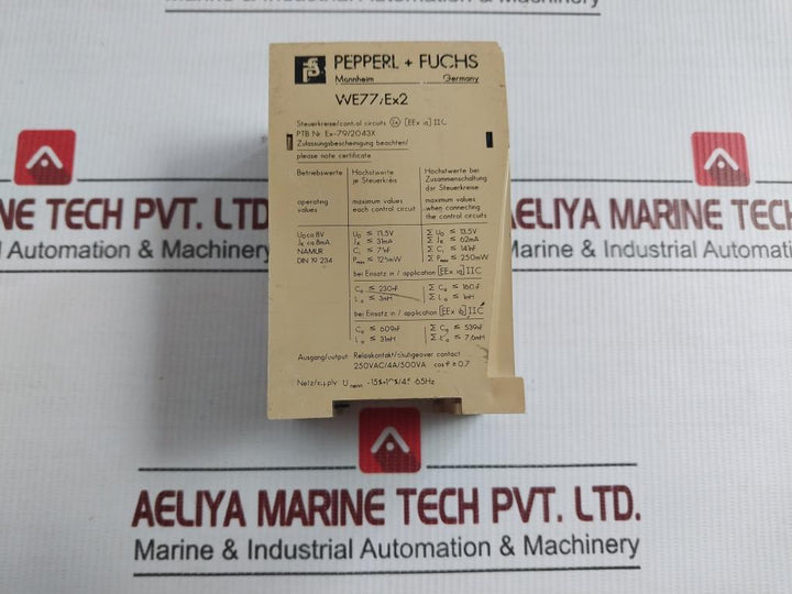 We77/Ex-2 Switch Amplifier Pepperl+Fuchs 230Vac