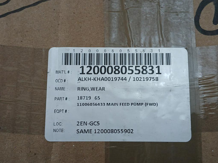 Wear Ring For Main Feed Pump 18719 65