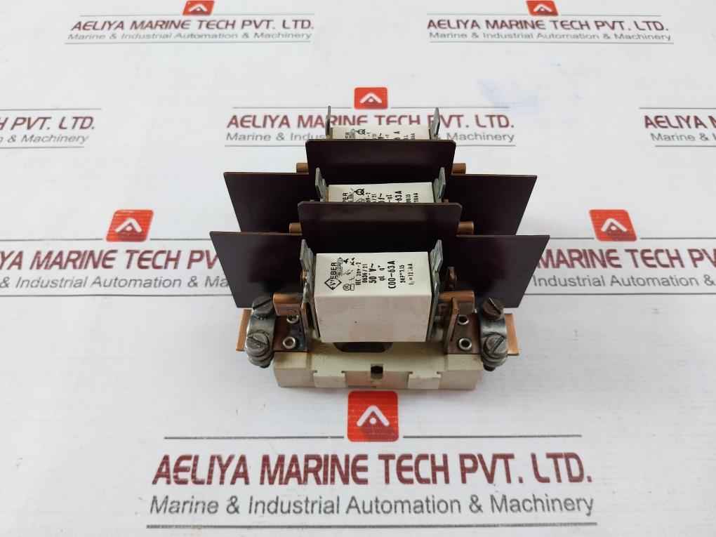 Weber 0636/21 Fuse Holder With Fuses Iec 269-2 500V