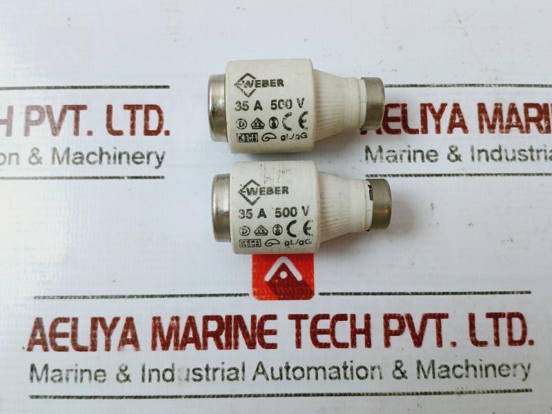 Lot of 5X Weber 35A Diazed Fuse 500V